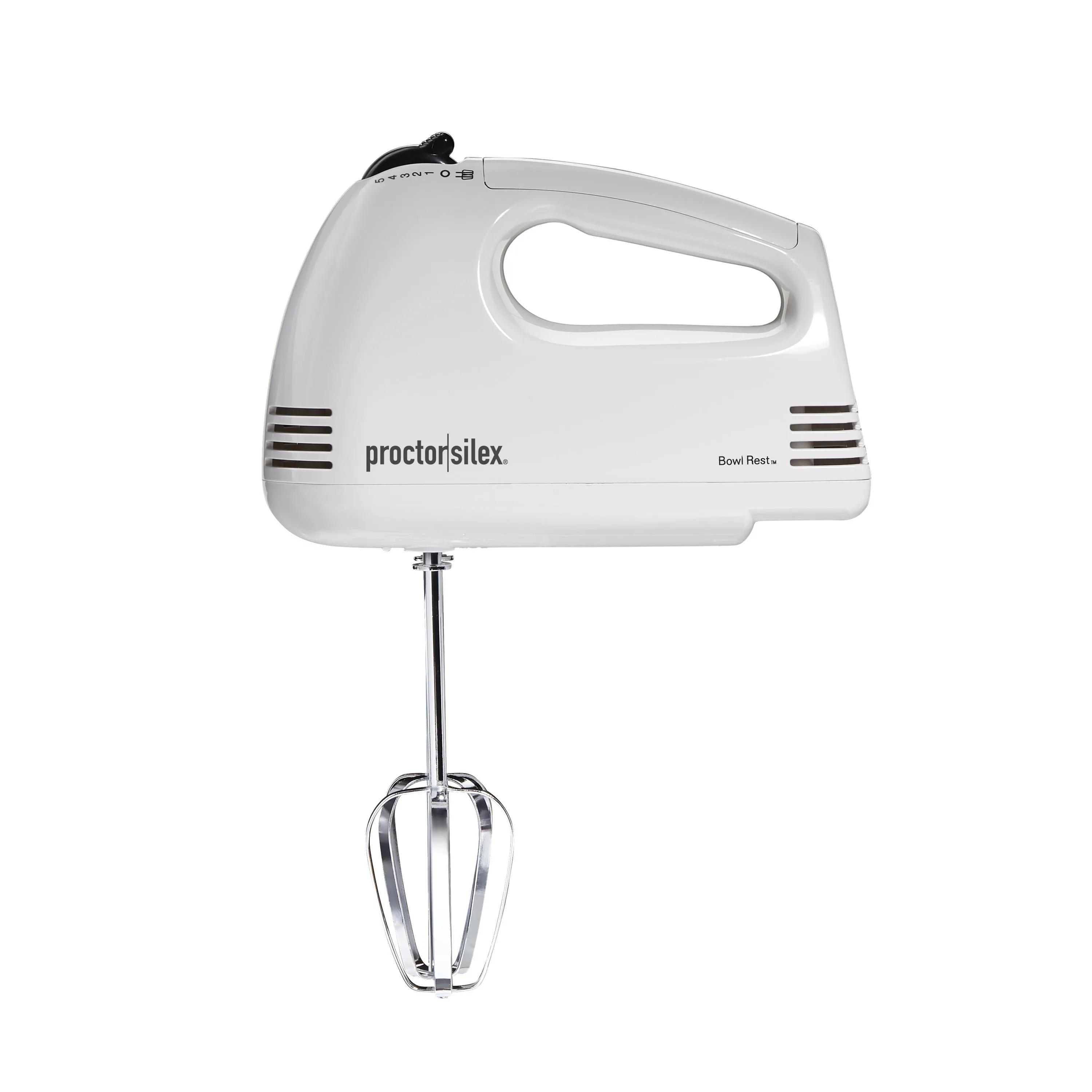Proctor Silex Easy Mix Hand Mixer, 5 Speeds - White