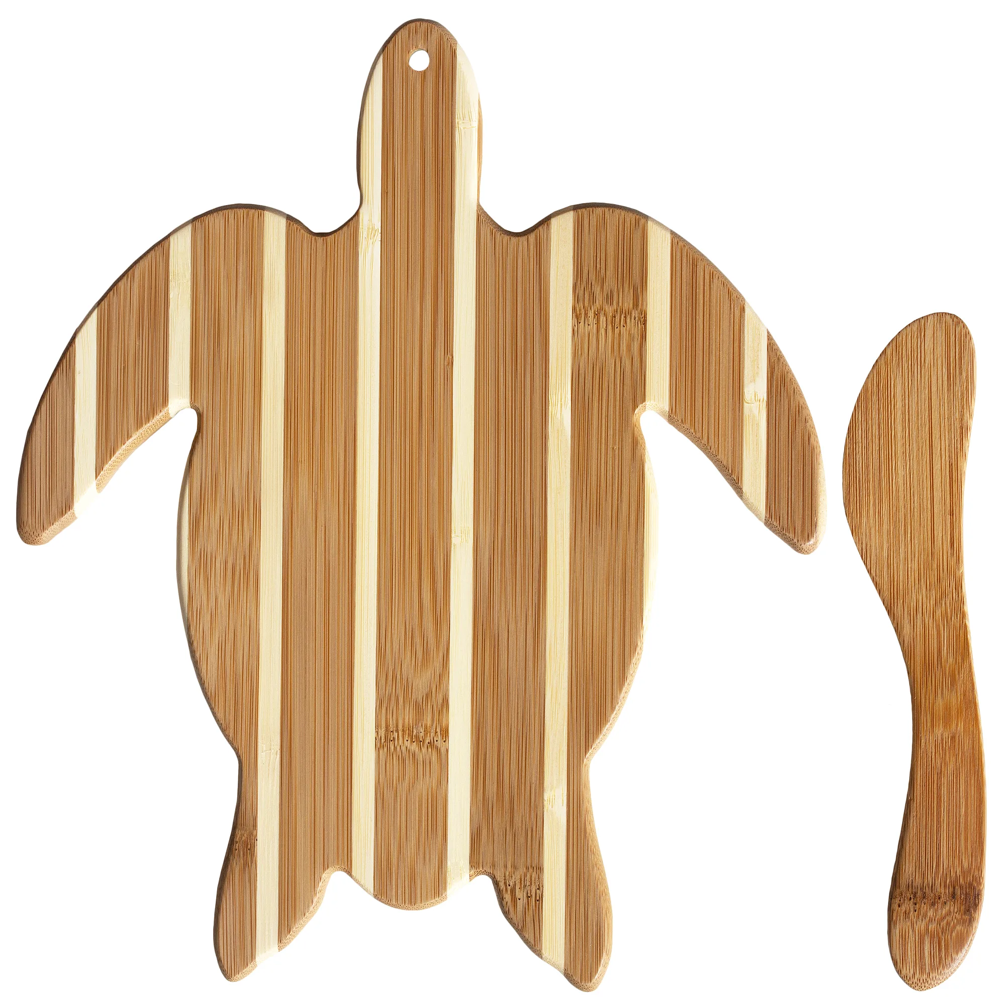 Sea Turtle Charcuterie Board with Spreader Knife Gift Set view 2