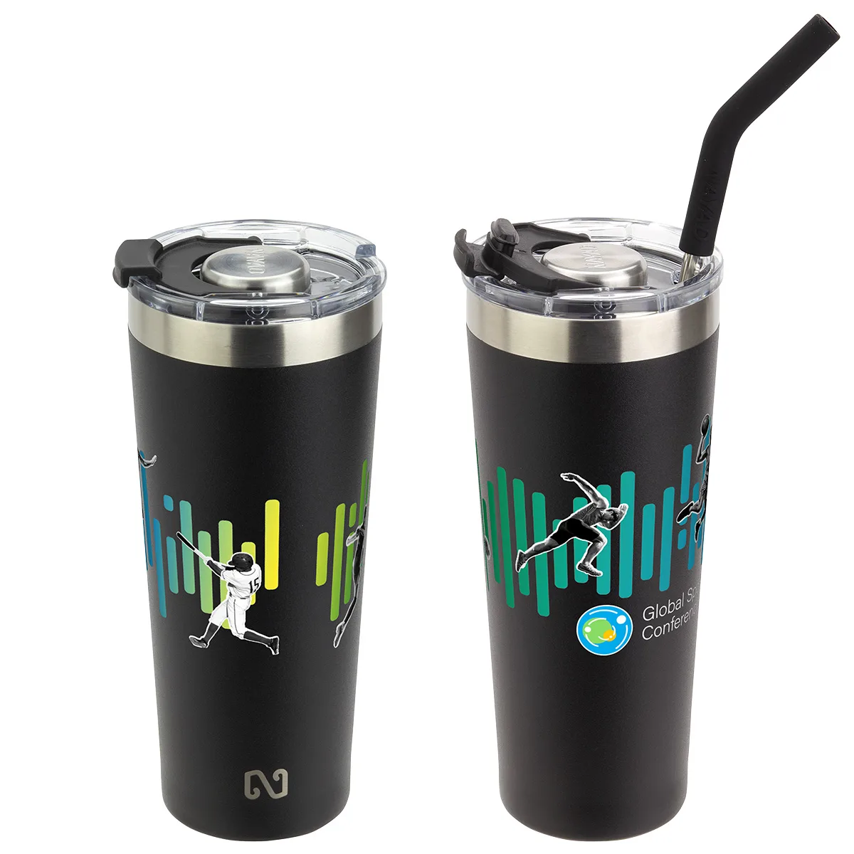 NAYAD® Trouper 22 oz Stainless Double-wall Tumbler with Straw view 3