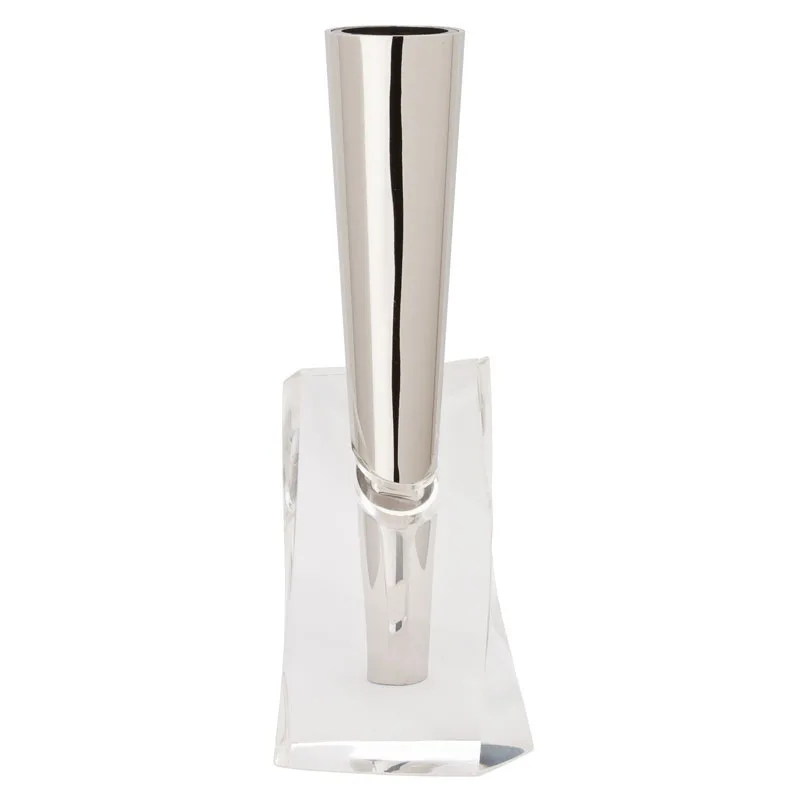 Glacier Vase Chrome & Acrylic Vase view 2