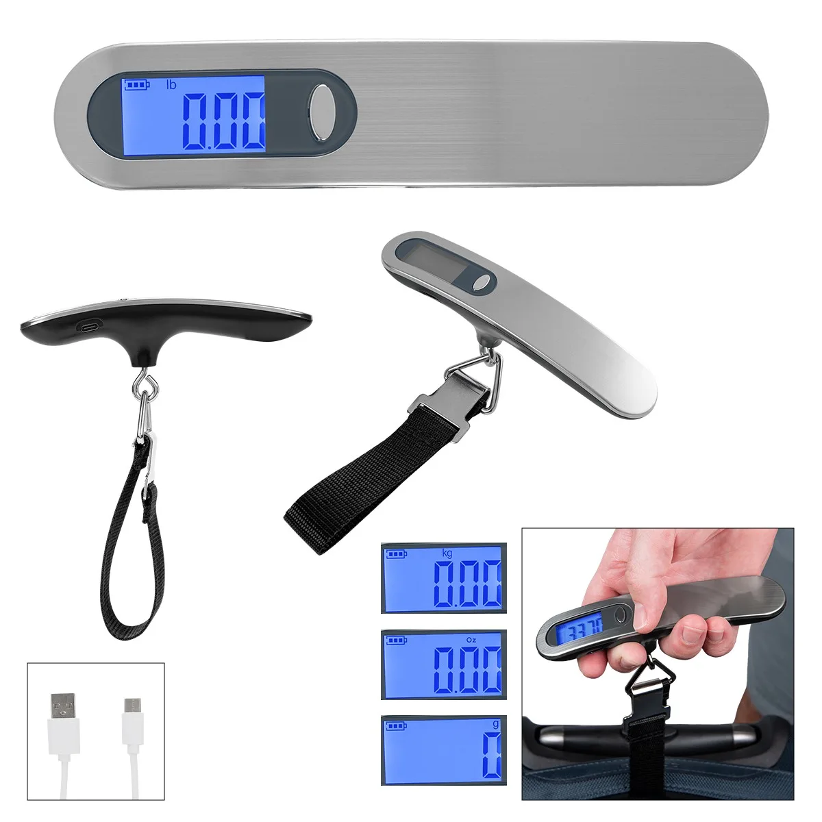 Rechargeable Luggage Scale With Digital Display view 3