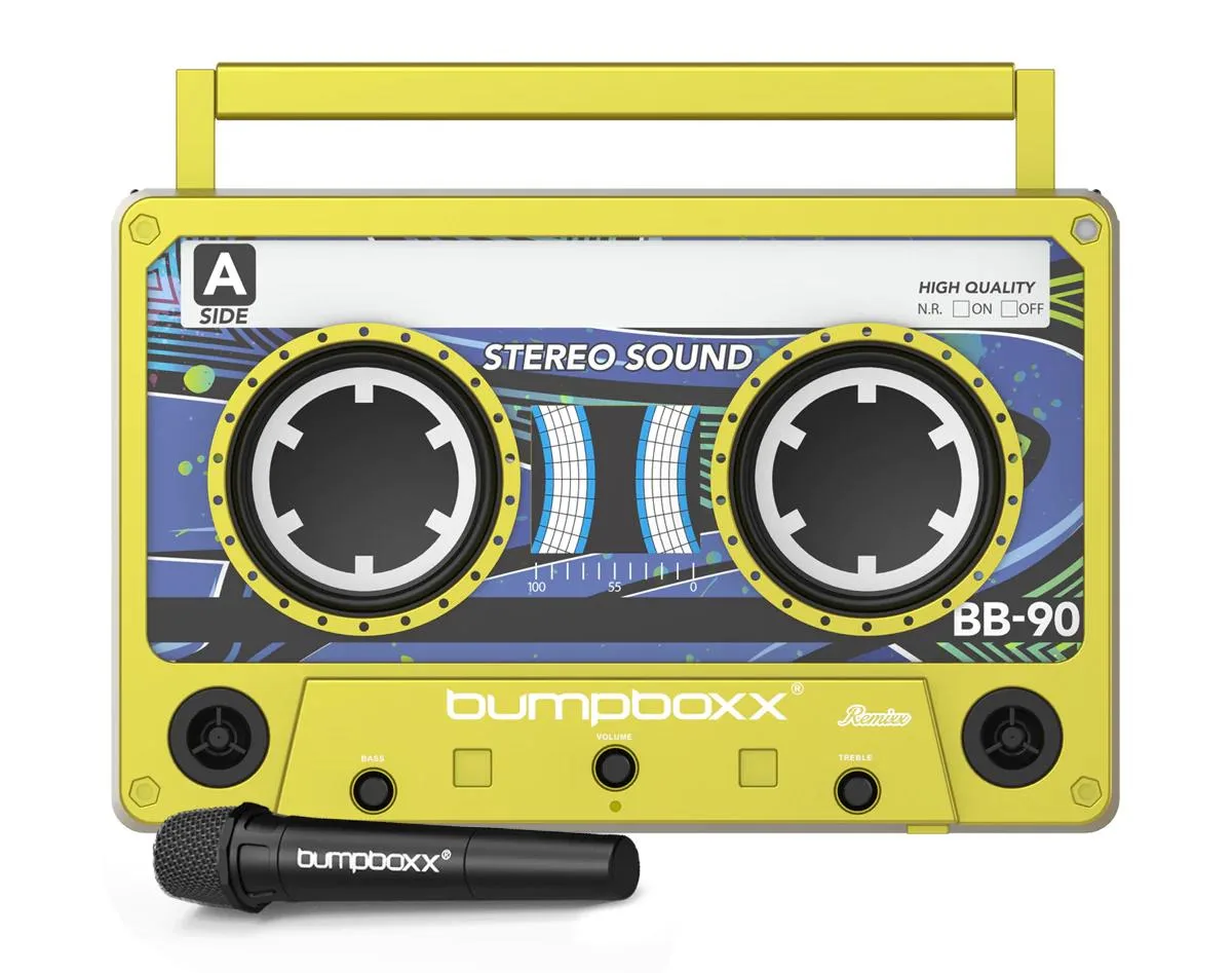 Bumpboxx Remixx Bluetooth Boombox Highlighter Yellow