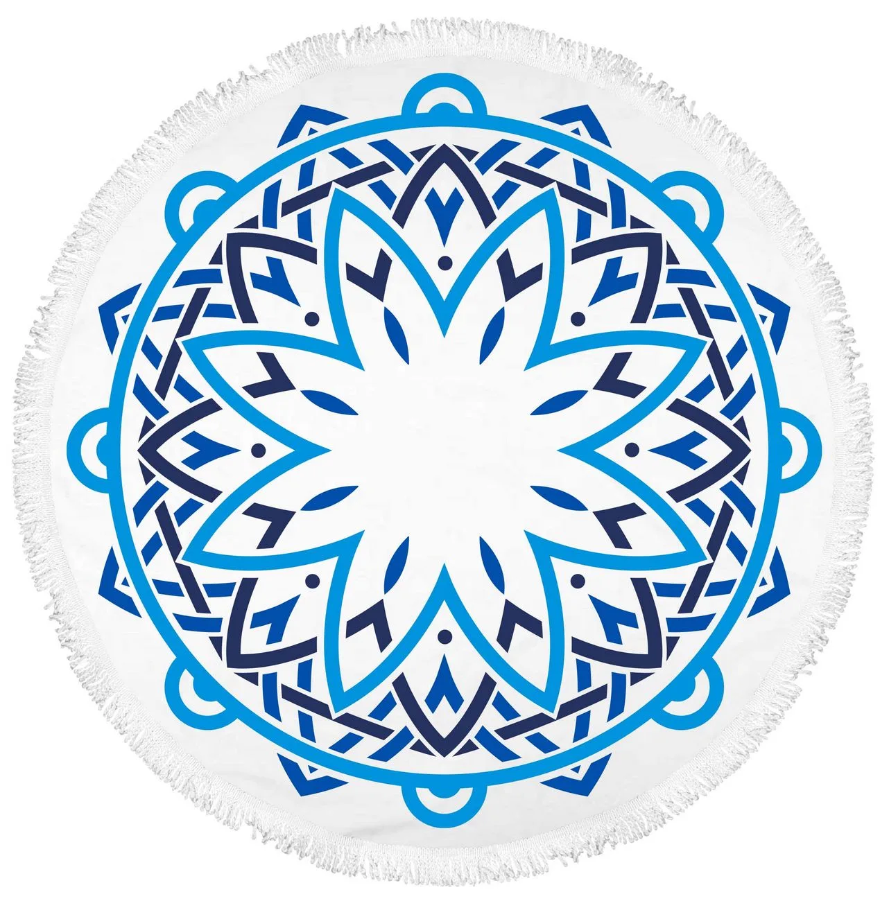 Mandala Fringe 360° Round Beach Towel™ view 2