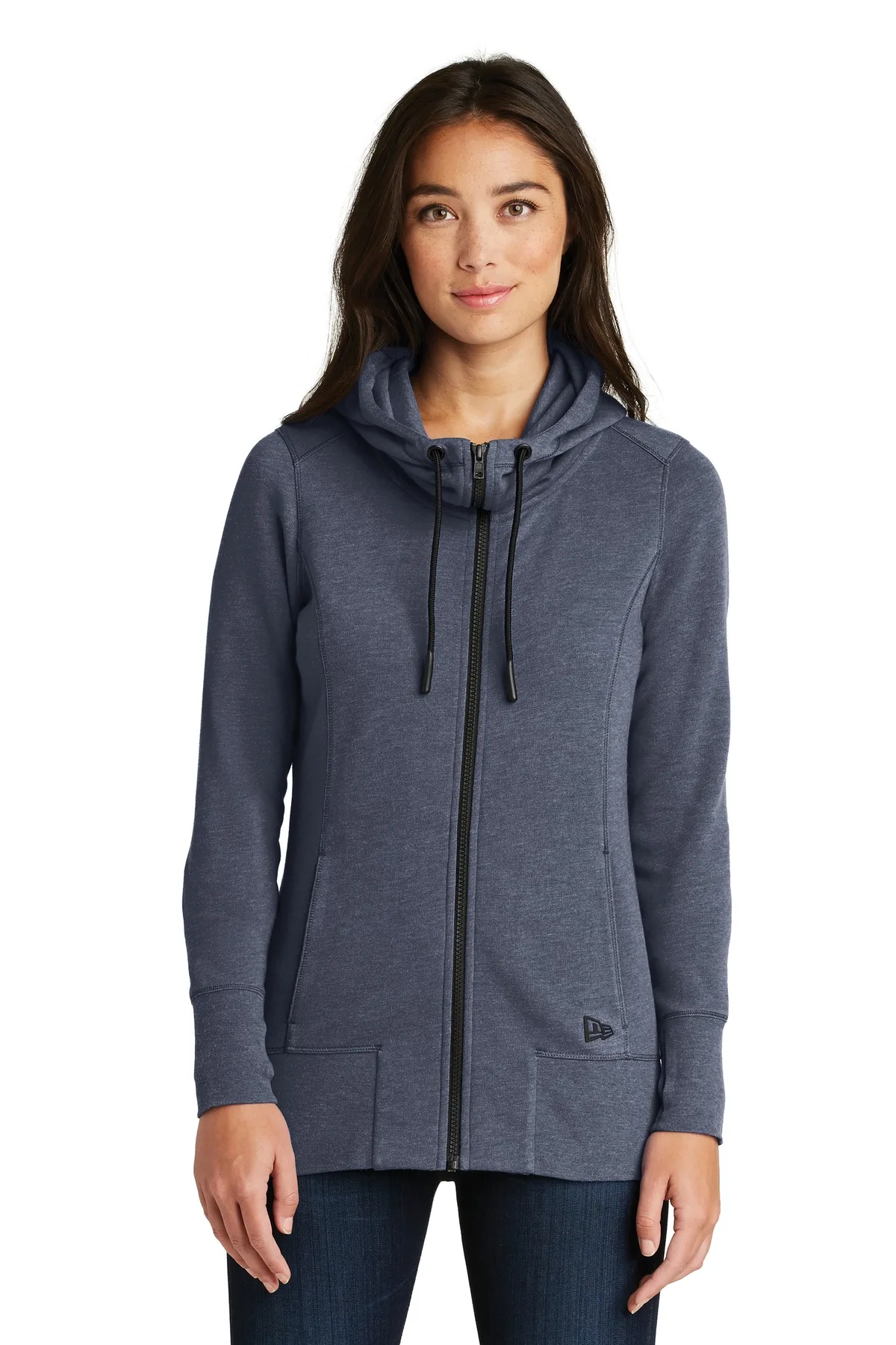 New Era ® Women's Tri-Blend Fleece Full-Zip Hoodie.