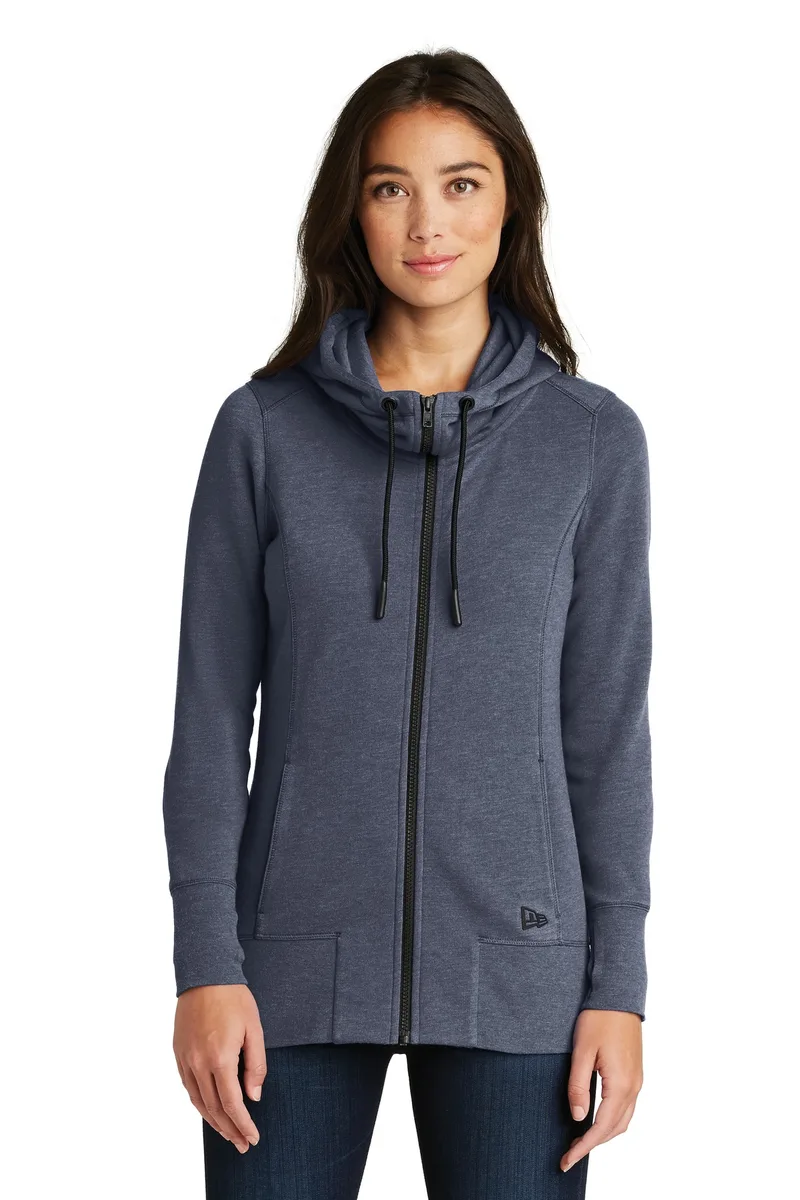 New Era ® Women's Tri-Blend Fleece Full-Zip Hoodie.