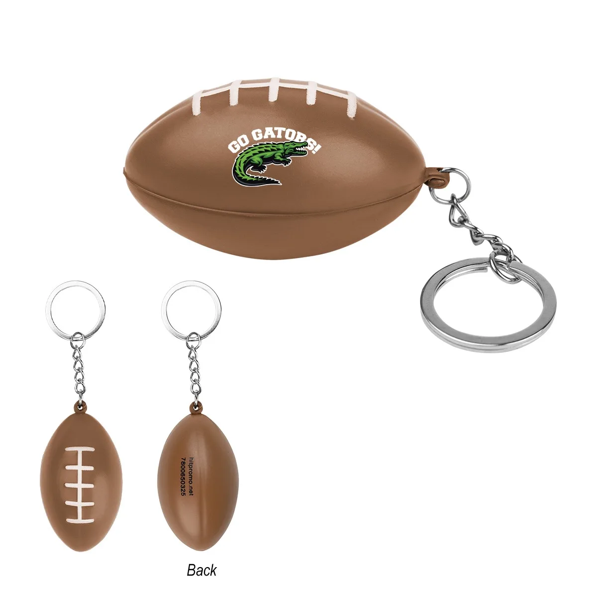 Football Stress Reliever Keychain view 2