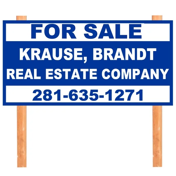 4'x8' Simple Text UV Digitally Printed 10 mm Coroplast™ Sign (1 Side)