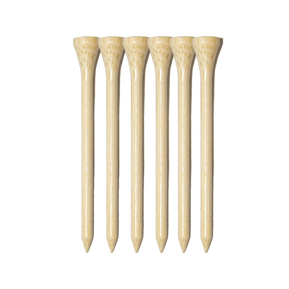 6 Pack of Bamboo Golf Tees 3-1/4" view 2