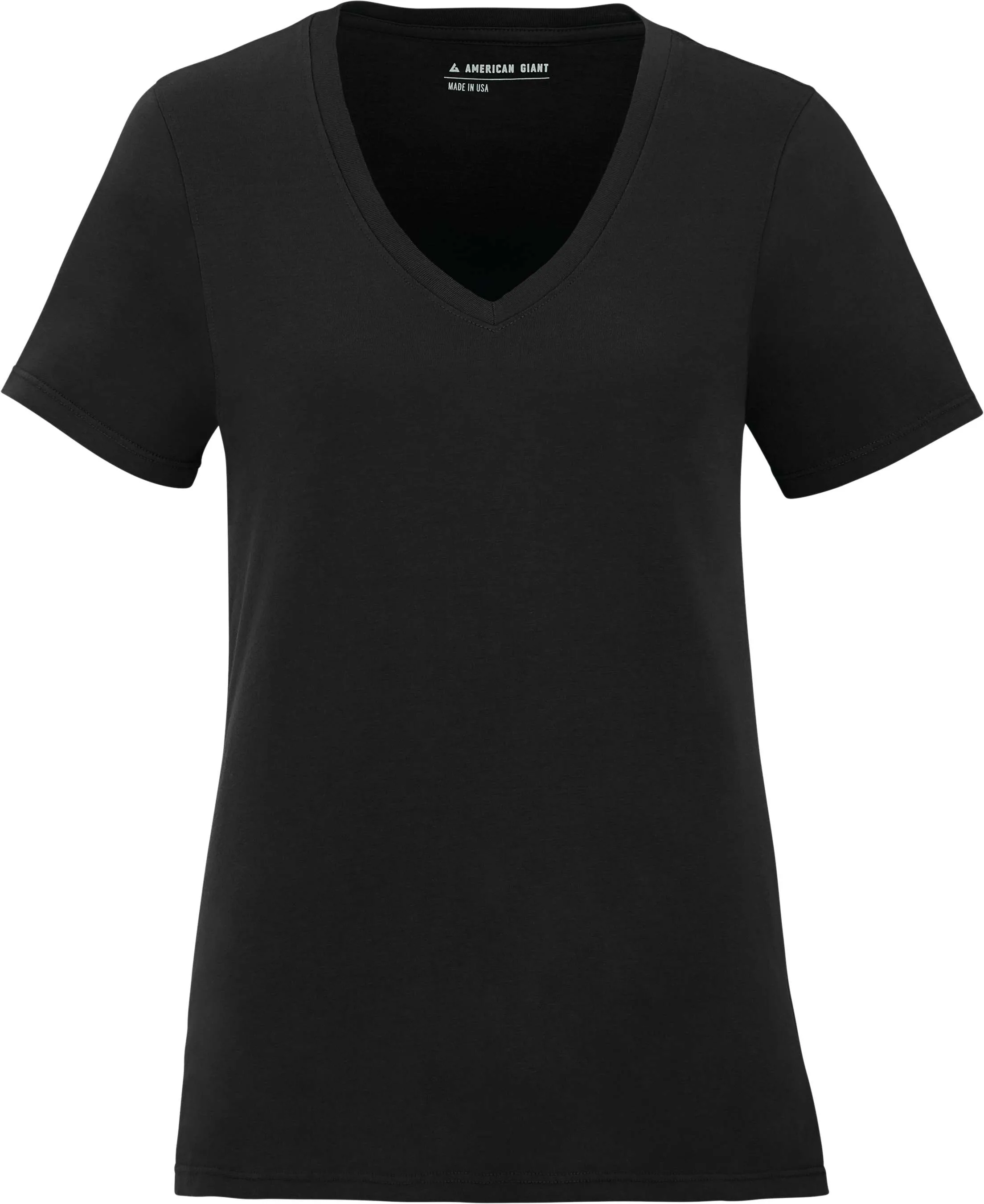 Women's American Giant Classic Cotton V-Neck T-Shirt view 2