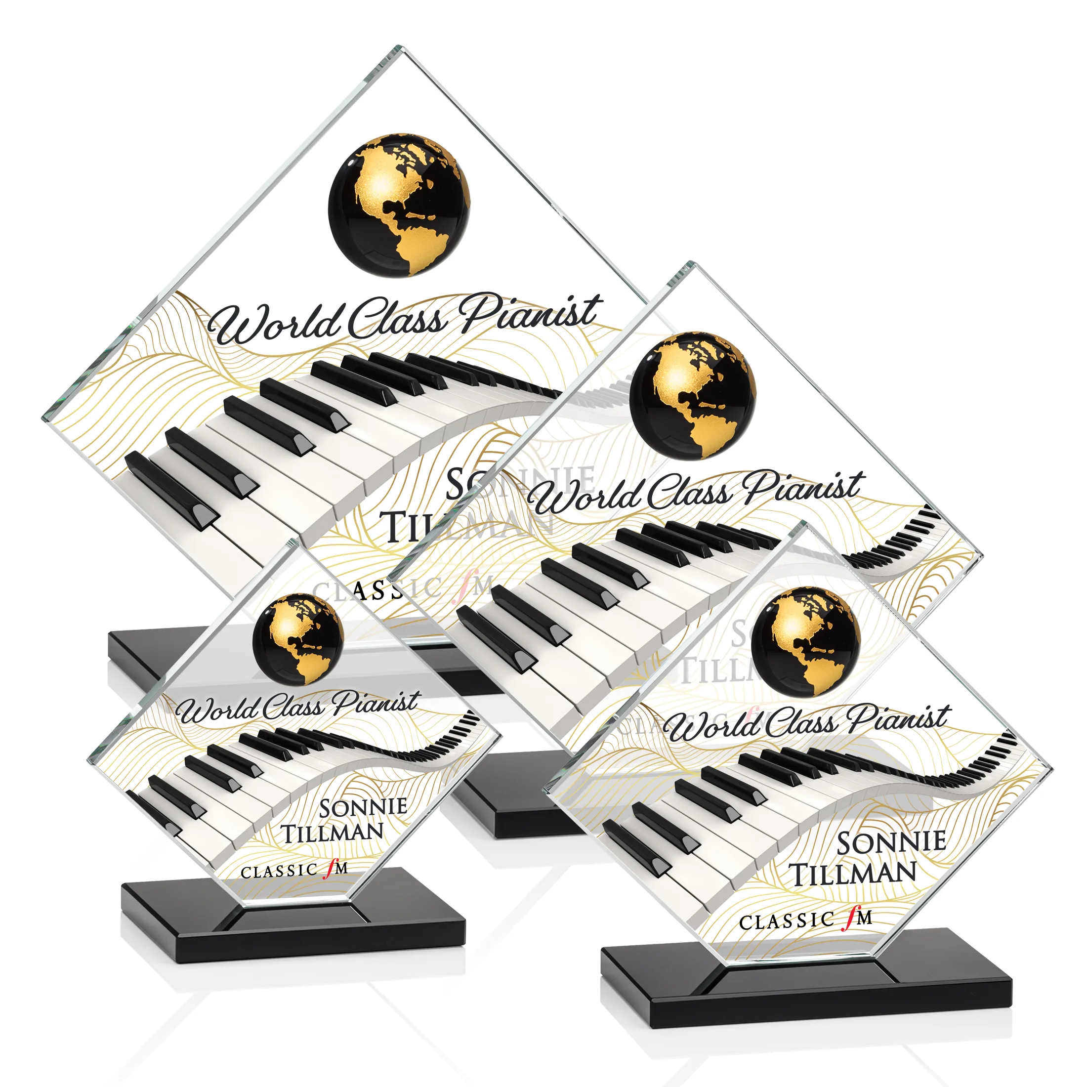 VividPrint™, Black, Gold