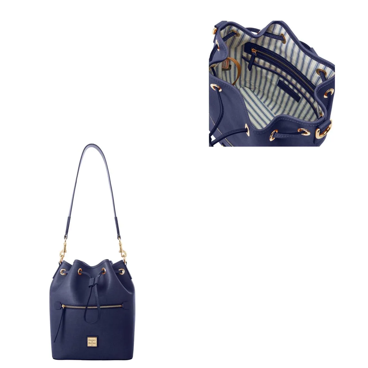 Dooney & Bourke Marine Saffiano Drawstring