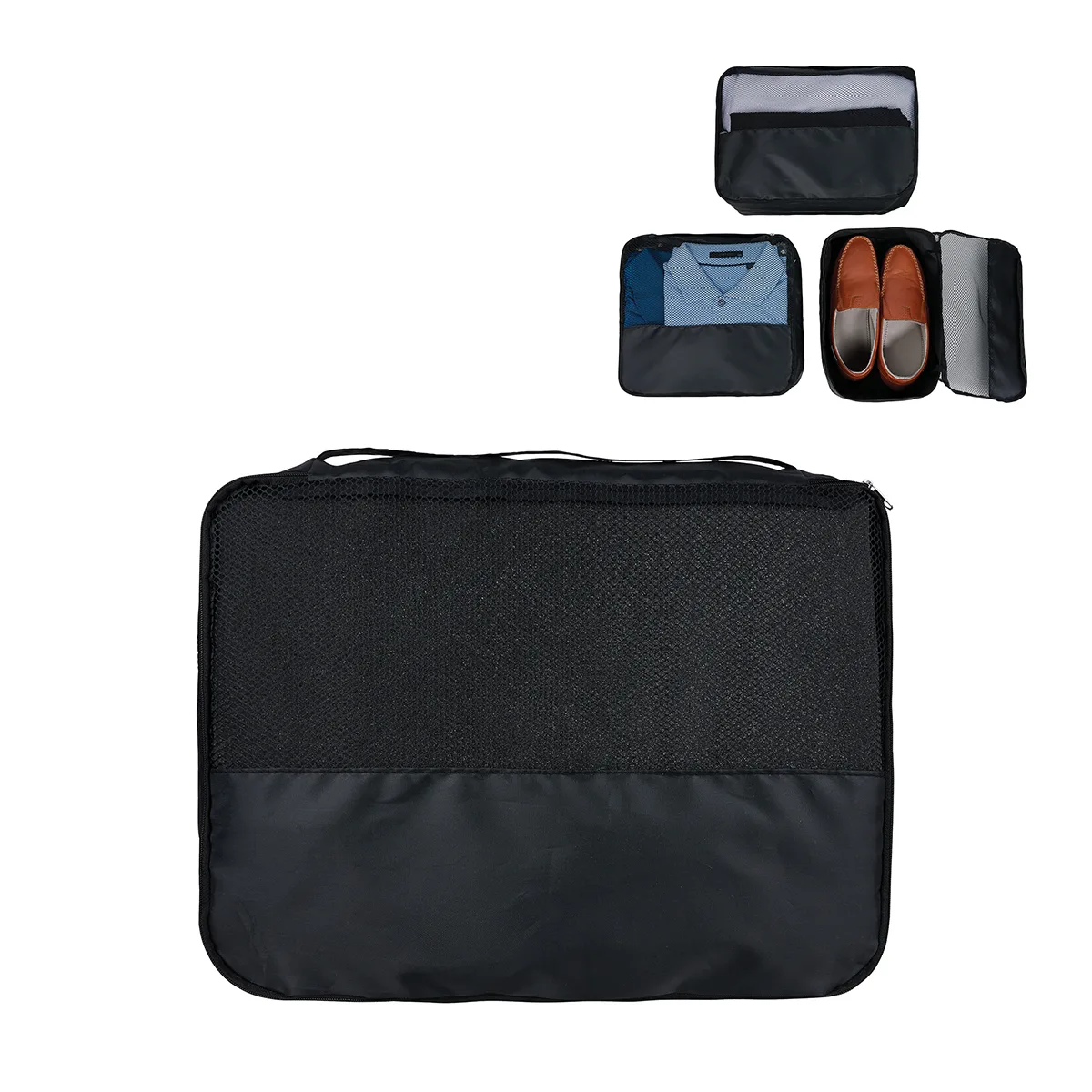 Flynn Recycled (RPET) 3-Piece Packing Cube Set view 2