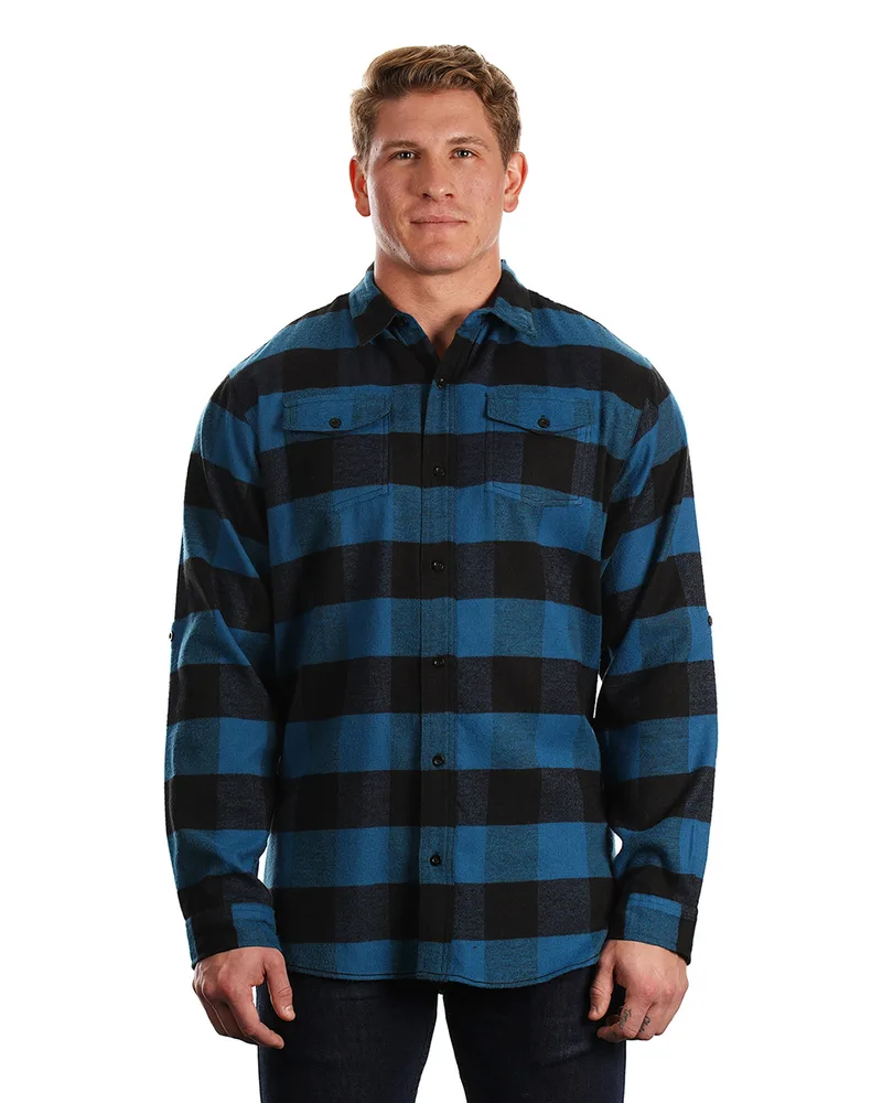 Burnside Men's Plaid Flannel Shirt view 5