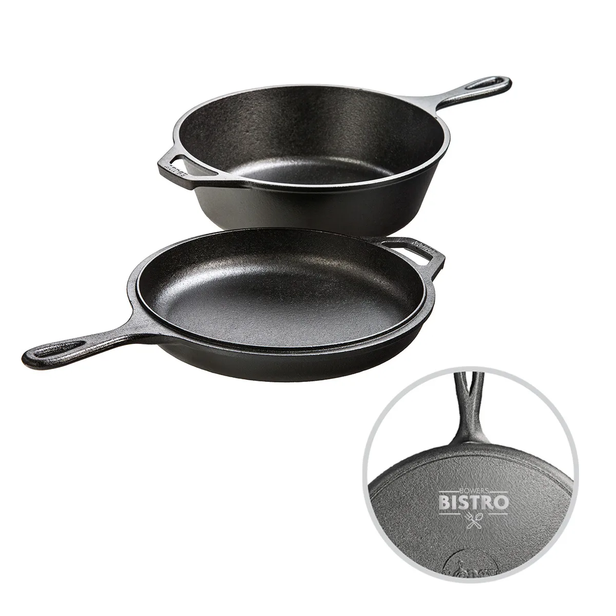 Lodge - 3.2-Quart Cast Iron Combo Cooker