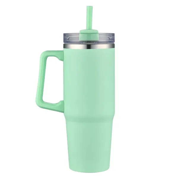 Houston 30 oz Vacuum Travel Mug w Straw view 3