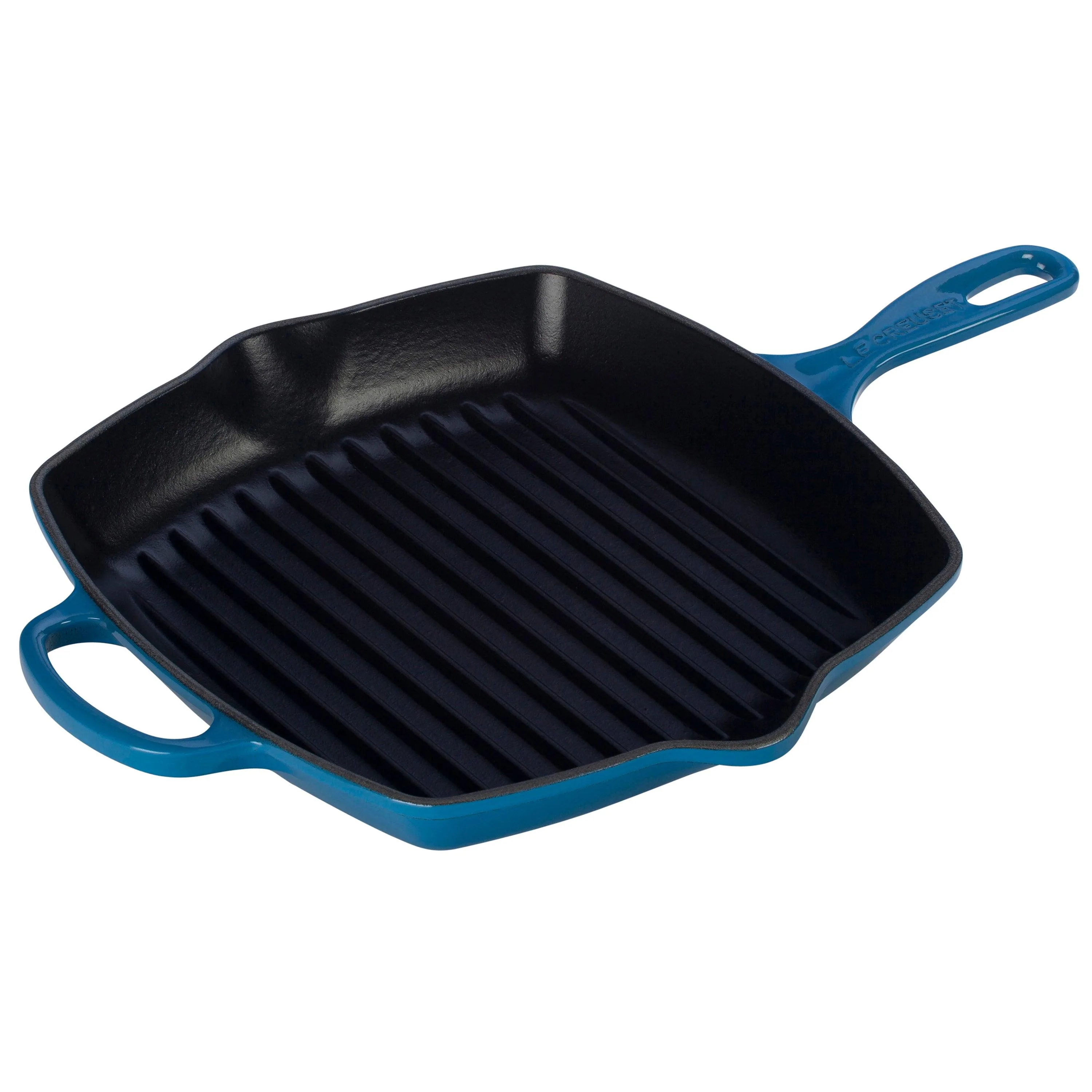 Le Creuset 10.25" Signature Cast Iron Square Skillet Grill Marseille