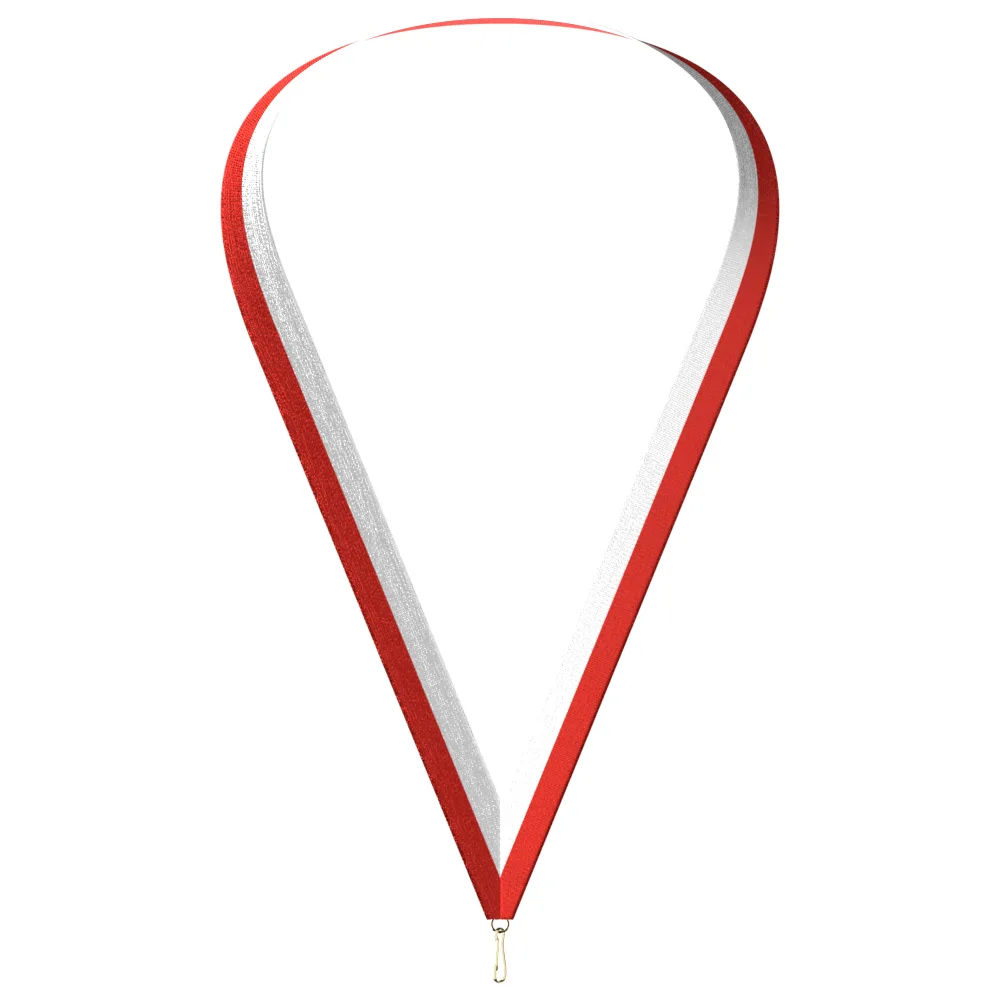 Red & White Neckband (7/8" x 34")