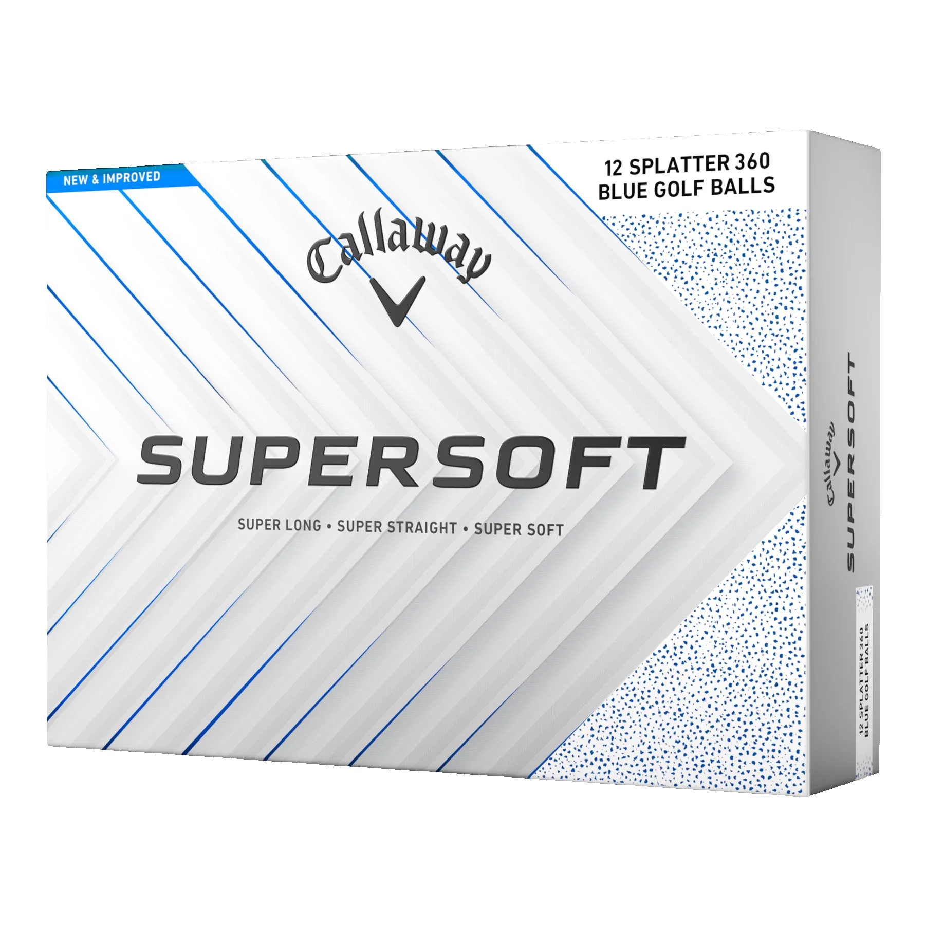 Callaway Supersoft Splatter 360 Golf Balls - Blue Splatter