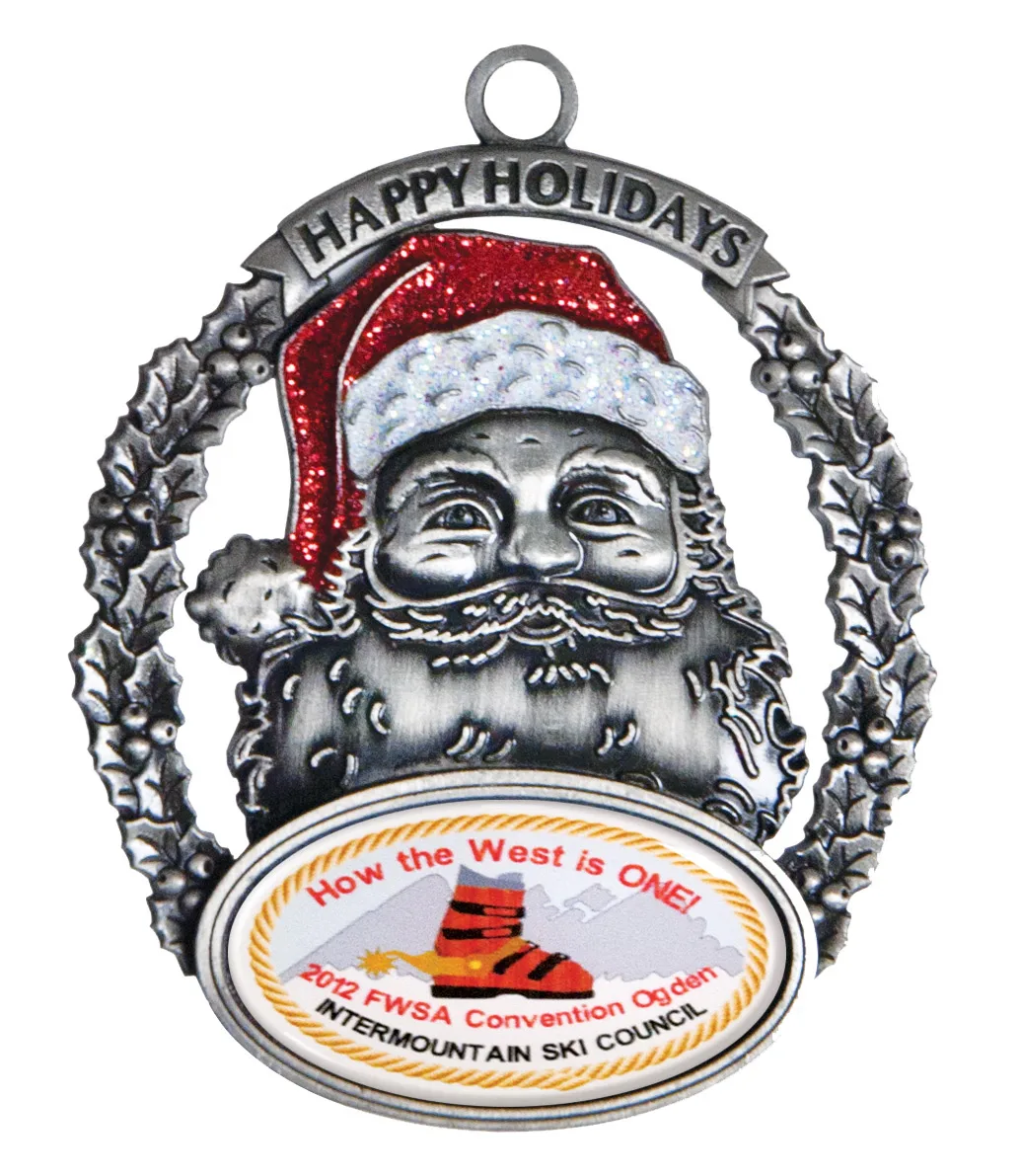 Express Santa Holiday Ornament (Domestically Produced)