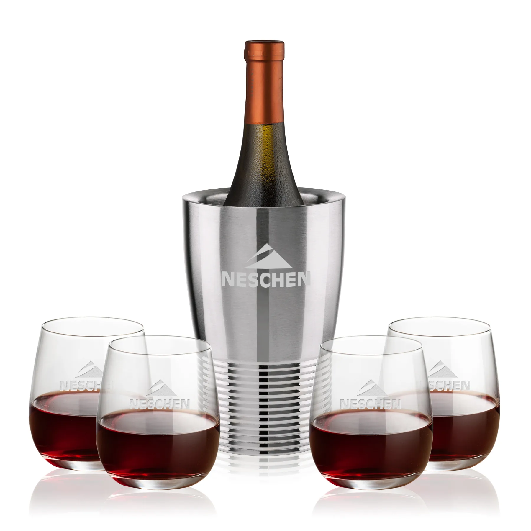 Genoa Cooler Set, Laser Engraving, Set of 5