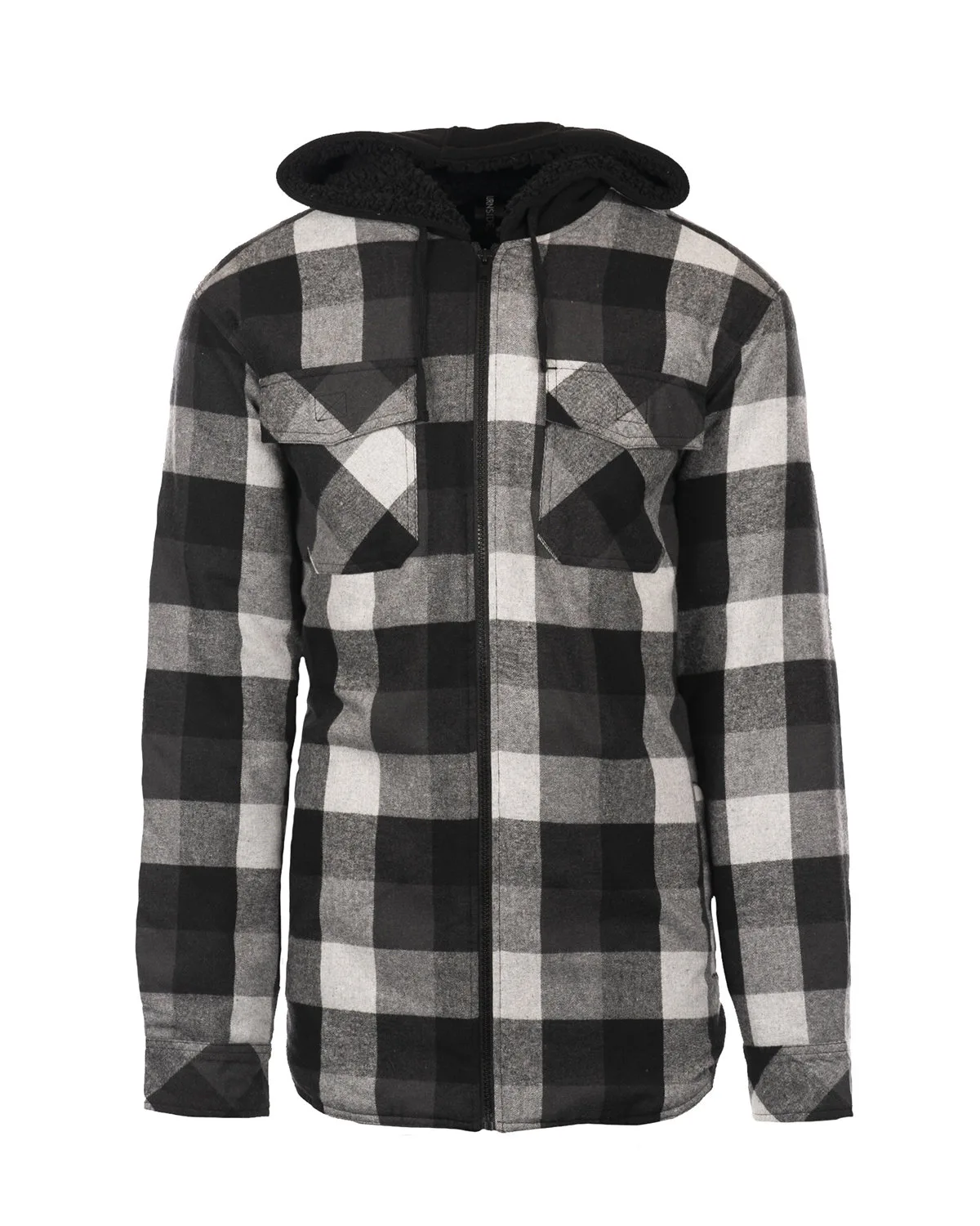Burnside Men's Hooded Flannel Jacket