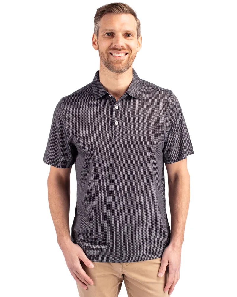 Cutter & Buck Pike Eco Symmetry Print Stretch Recycled Mens Big & Tall Polo
