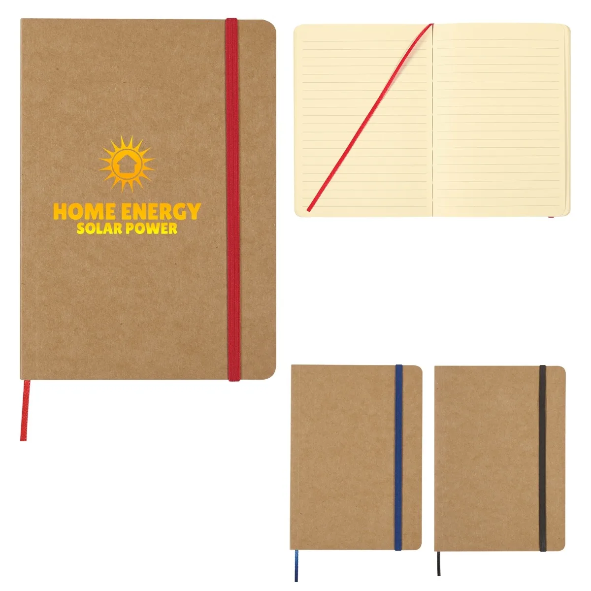 5" X 7" Eco-inspired Strap Notebook view 2