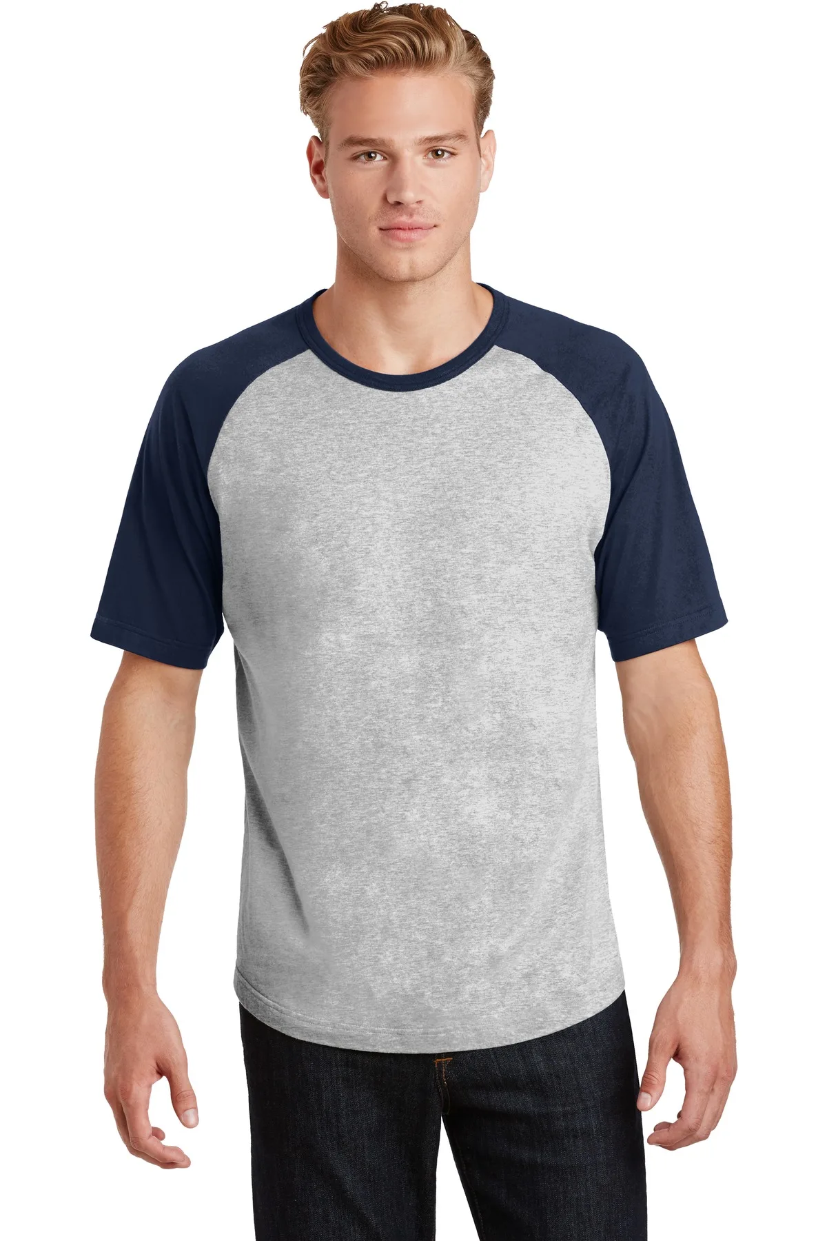 Sport-Tek® Short Sleeve Colorblock Raglan Jersey.