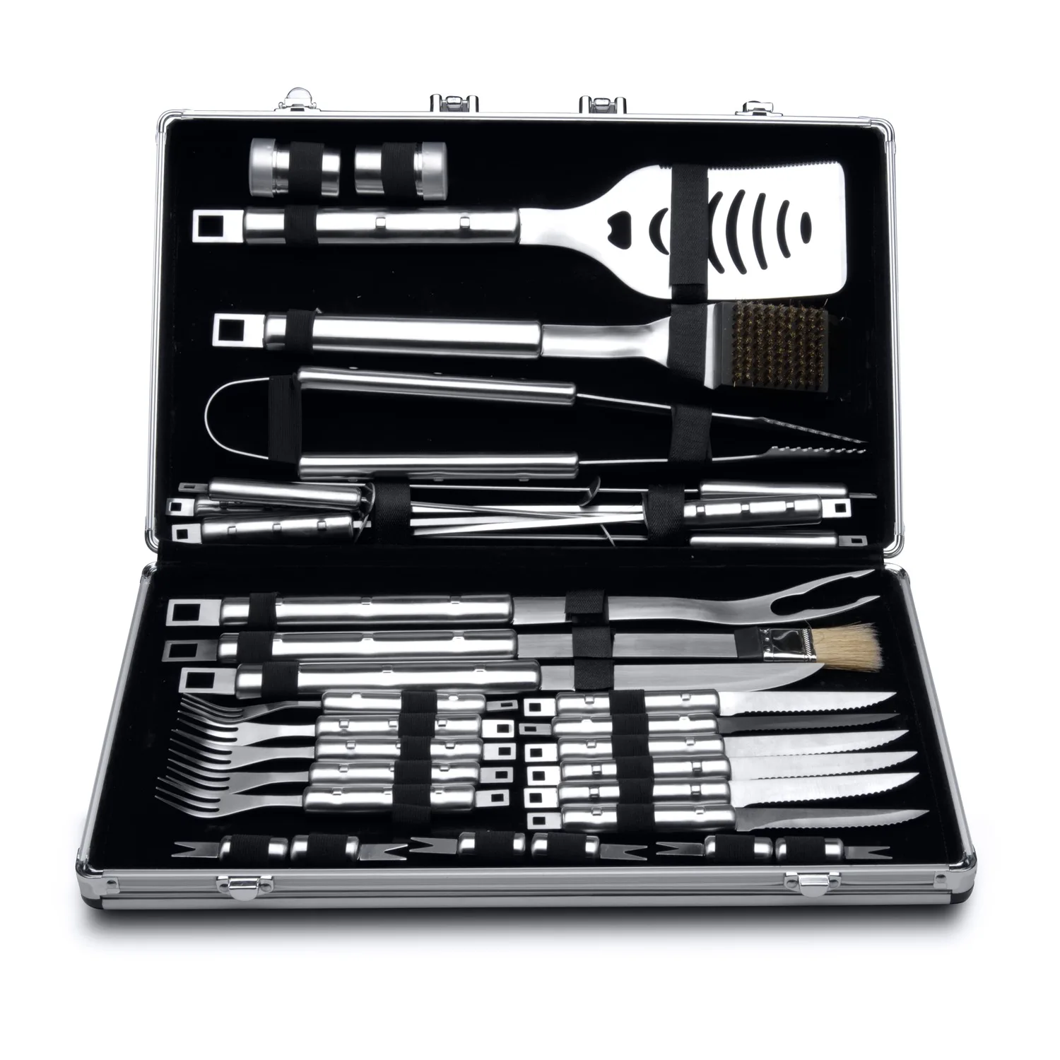 BergHoff Essentials 33Pc 18/10 Ss Bbq Set/Case, Cubo