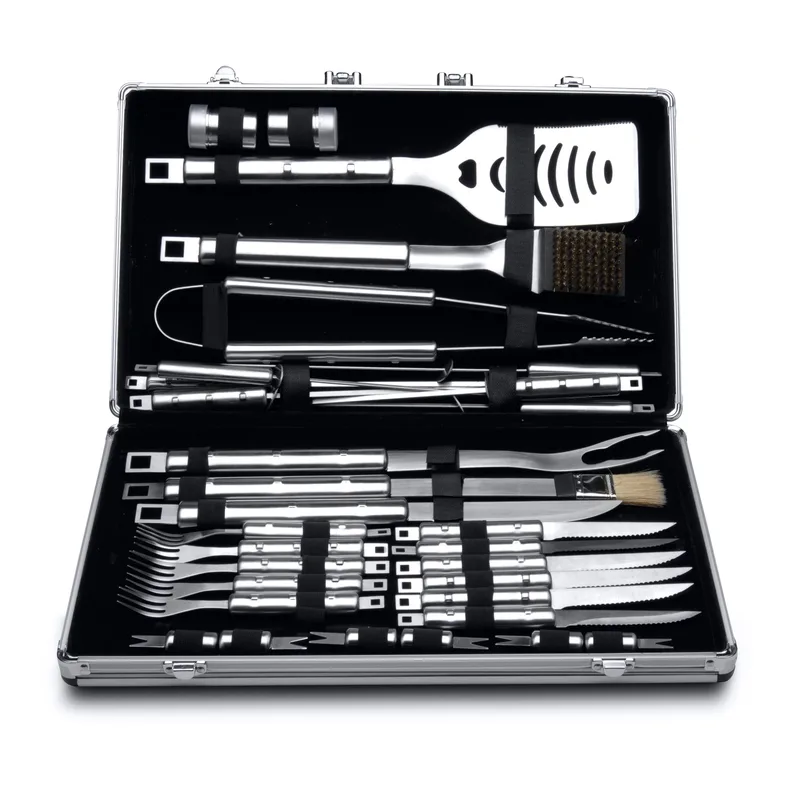 BergHoff Essentials 33Pc 18/10 Ss Bbq Set/Case, Cubo