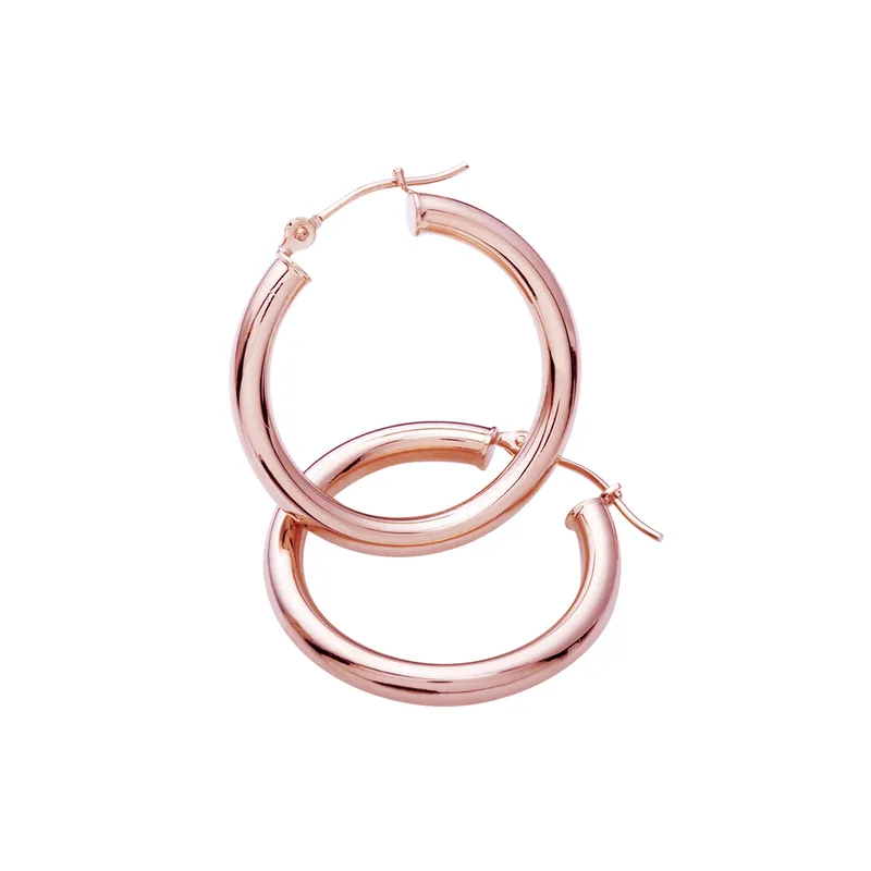 Jilco Inc Rose Gold Hoop Earrings