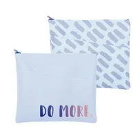 Dollface Peek-A-Boo Pouch - Vegan Leather — Red Zipper (PMS 207C)