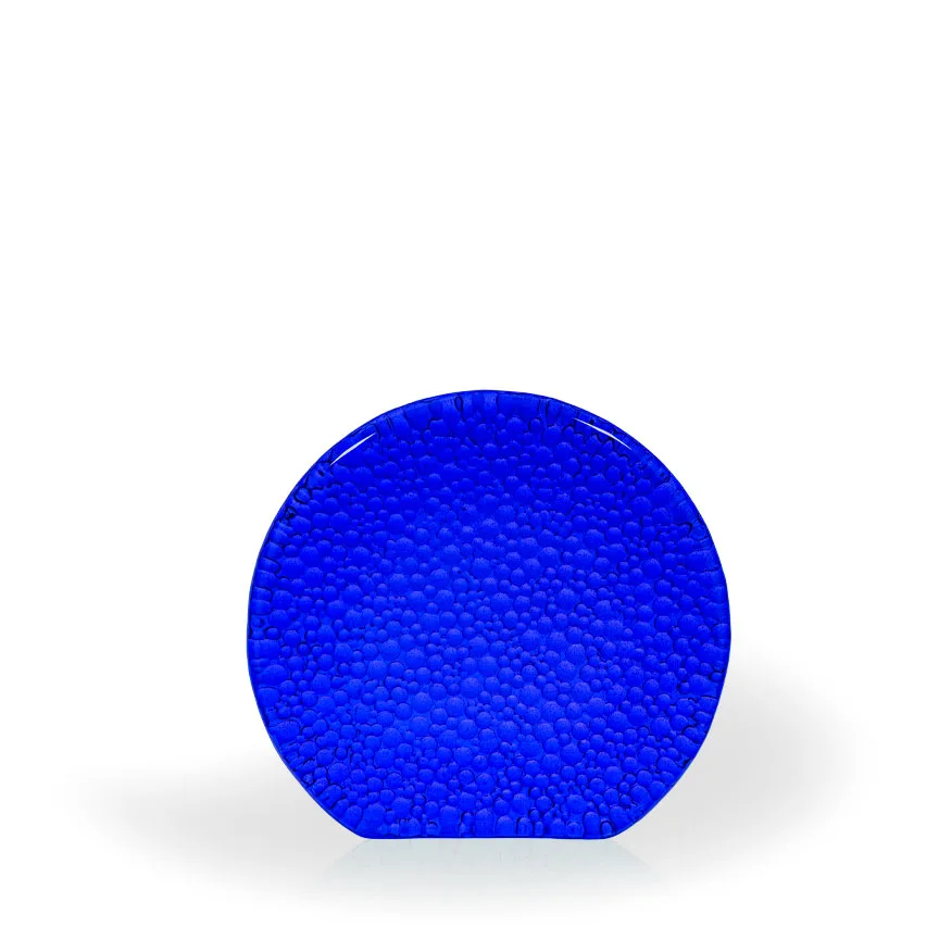 Sulu Raindrop Cobalt Recycled Glass Award, 5.25" view 2