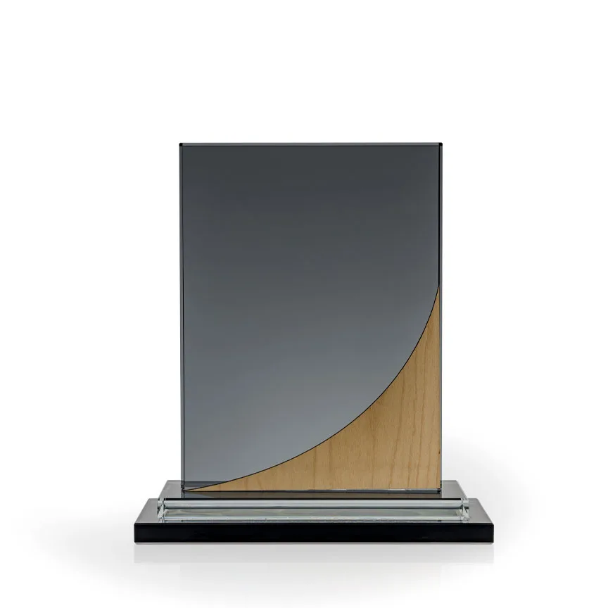 Slate Glass Award with Birch Accent, Medium view 2