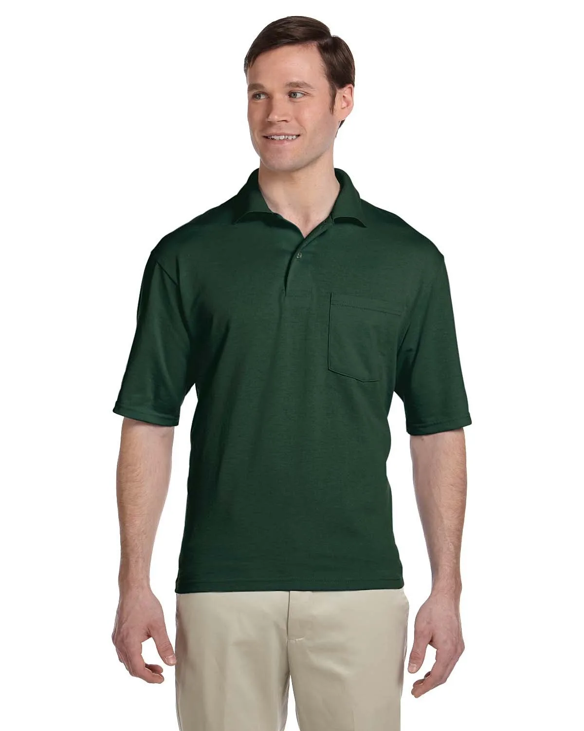 Jerzees Adult DRI-POWER® ACTIVE Pocket Jersey Polo view 3