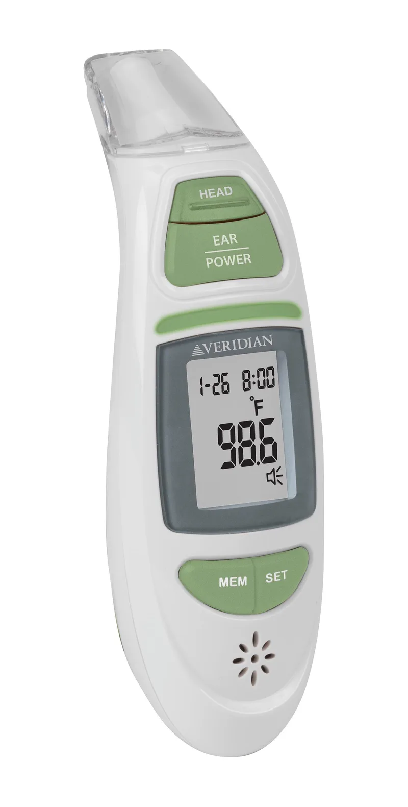 Veridian Healthcare Talking Ear & Forehead Infrared 1-Second Thermometer
