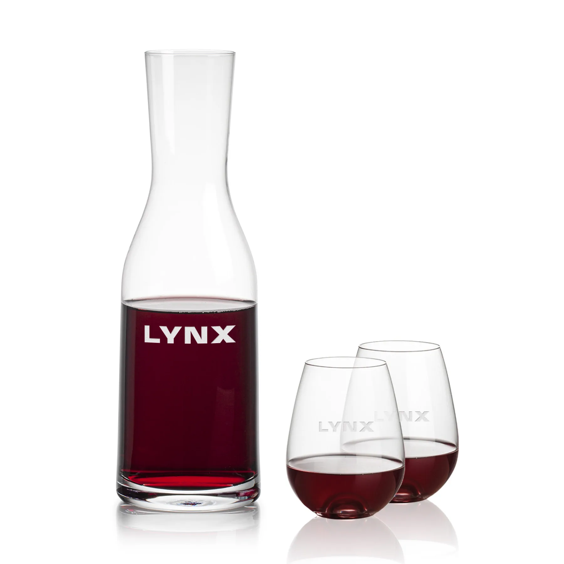 Carafe Stemless Set, Edderton Wine Set, Carafe & 2 Stemless Wine