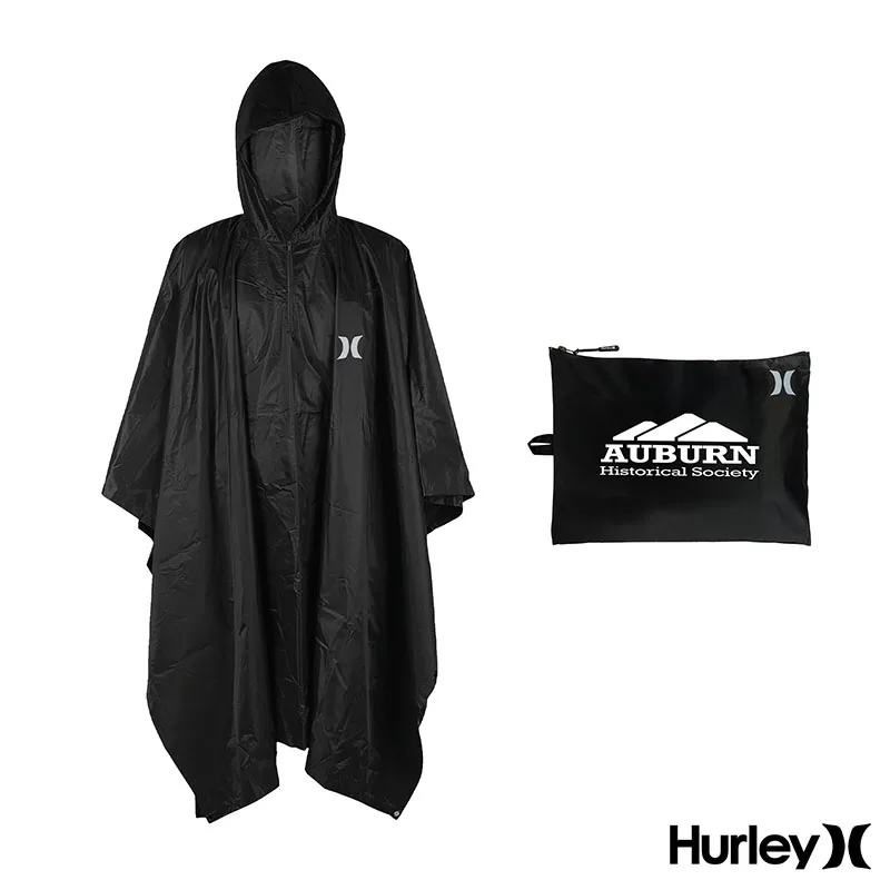Hurley Rain Poncho With Travel Carrier