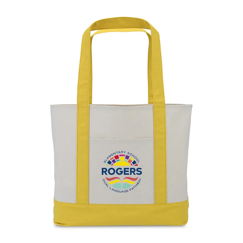 Large Canvas Tote - Yellow