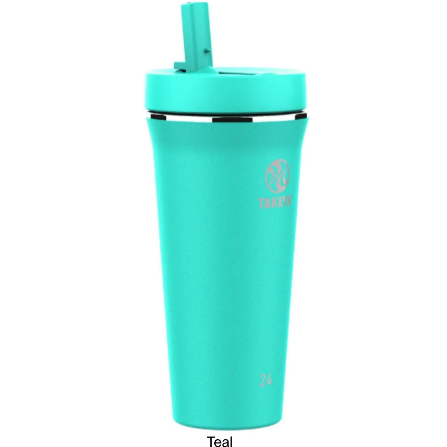 24 oz Takeya® Stainless Steel Insulated Tumbler w/ Straw Lid view 4