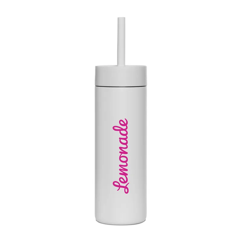 MiiR® Sipper Straw Bottle - 16 Oz. - White Powder