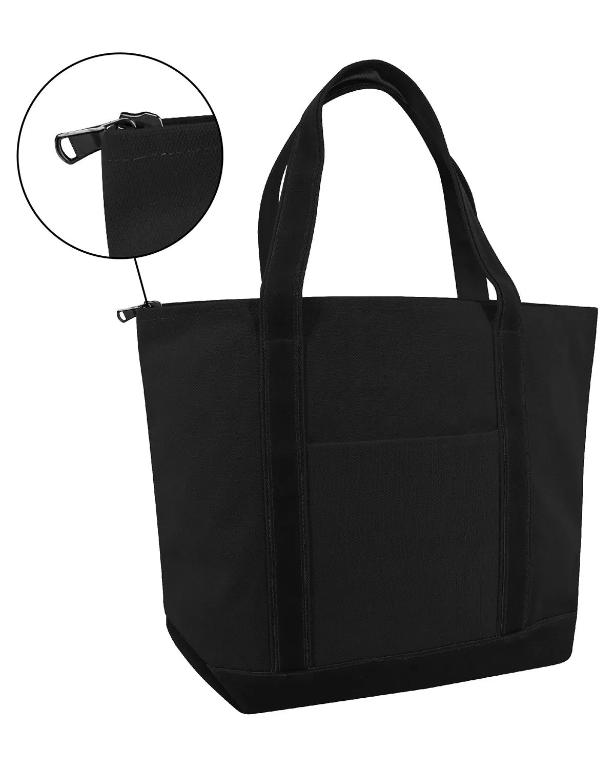 Liberty Bags® XL Zippered Cotton Canvas Resort Tote
