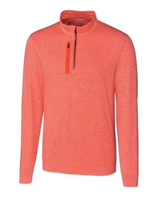 Cutter & Buck Stealth Heathered Quarter Zip Mens Pullover view 2