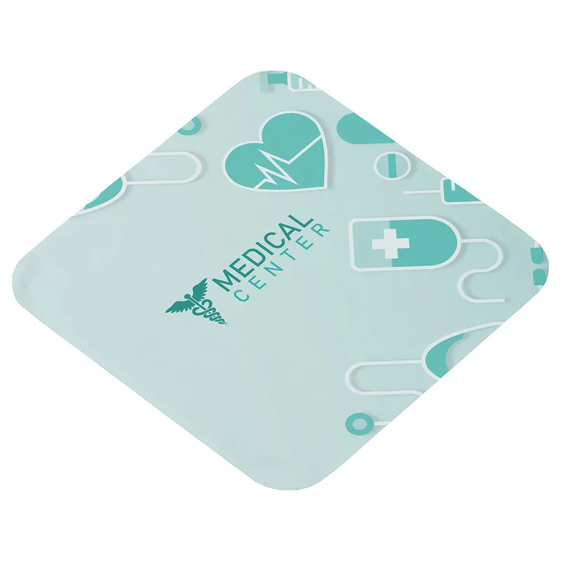 Heavyweight 6" x 6" Draw Twist Microfiber Cleaning Cloth- Full-Color