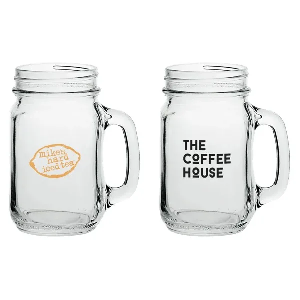 16 oz Mason Jars with Handles view 2