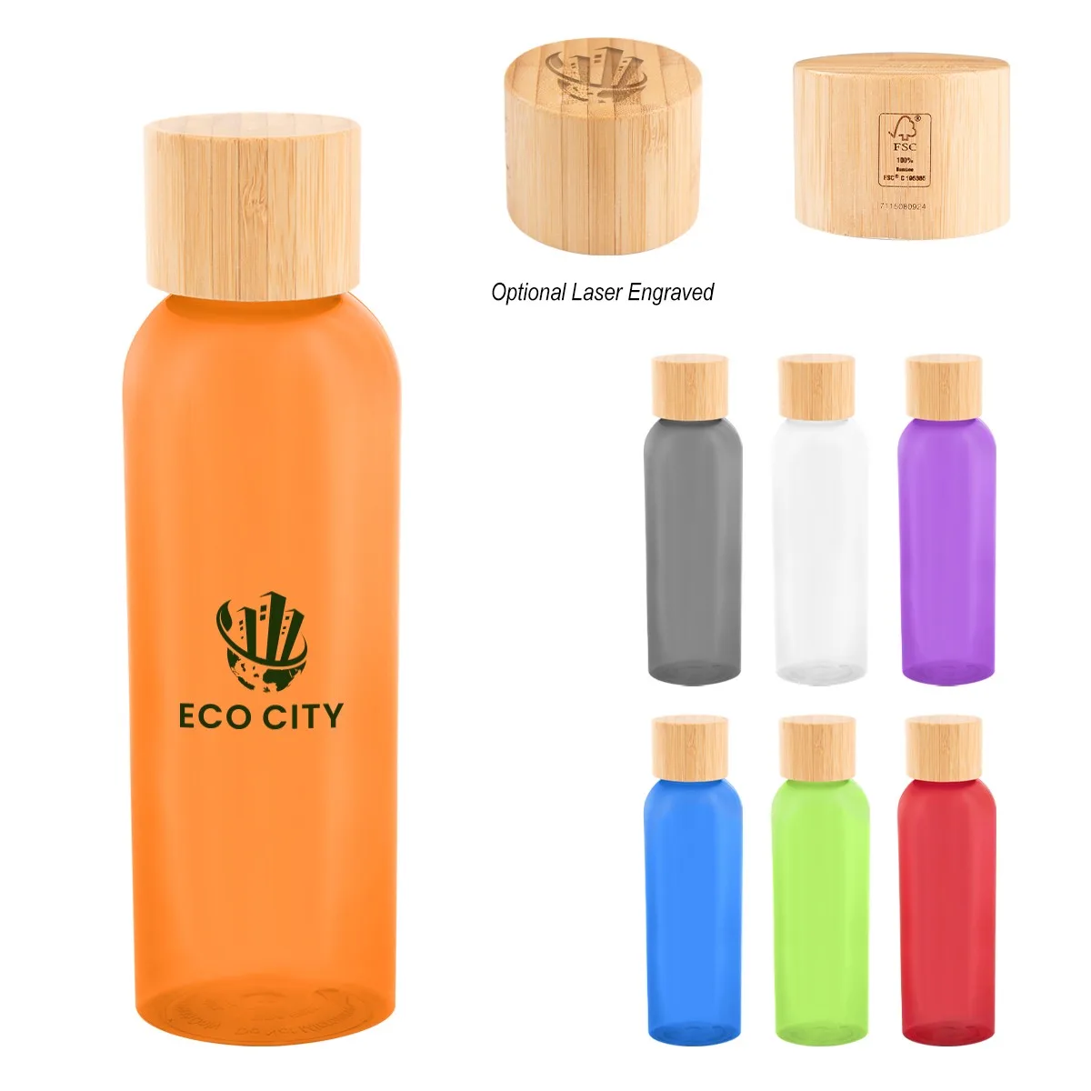 Kelly Rpet Bottle With Bamboo Lid view 2