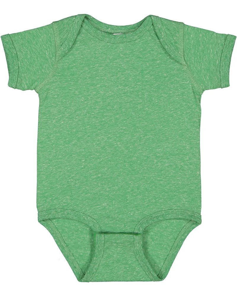 Rabbit Skins Infant Harborside Melange Jersey Bodysuit view 4