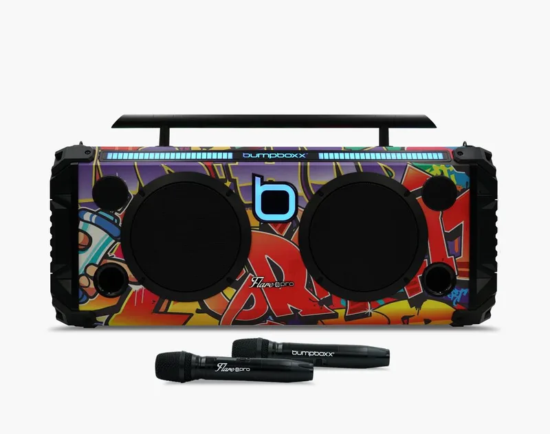 Bumpboxx Flare8 Pro Bluetooth Boombox Nyc Graffiti