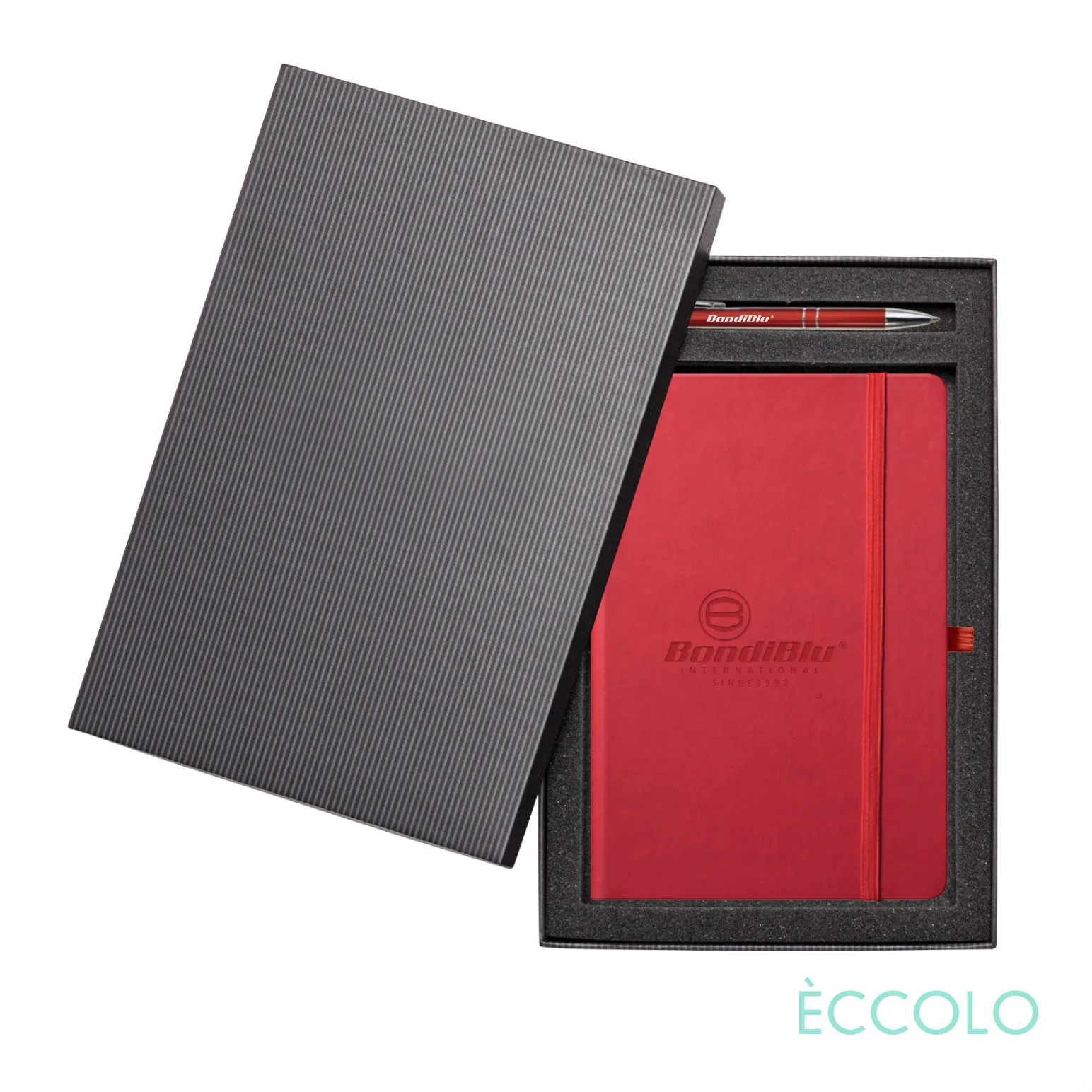Journal & Clicker Gift Set, Red/Red