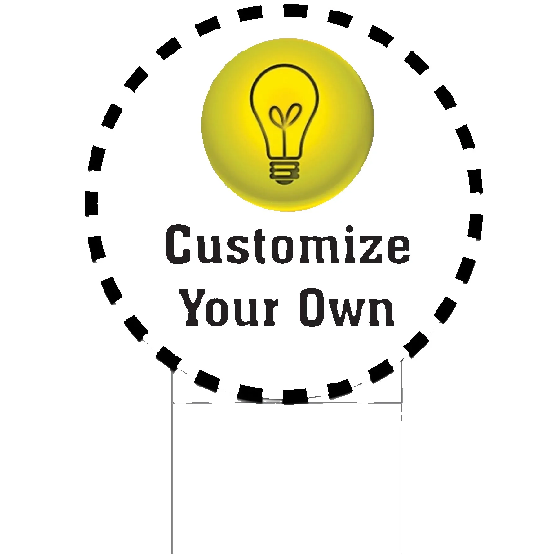 Custom Cut 4mm Coroplast™ Sign Full Bleed with H Frame